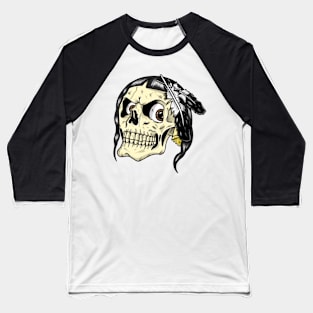 Native skull Baseball T-Shirt